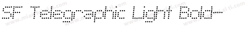 SF Telegraphic Light Bold字体转换